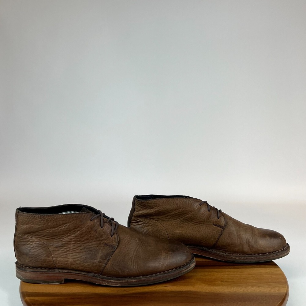 Mens Cole Haan‎ Glenn Brown Leather Dress Chukka Ankle Boots Size 10 M GUC